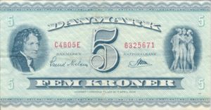 Denmark, 5 Krone, P42m, P42r