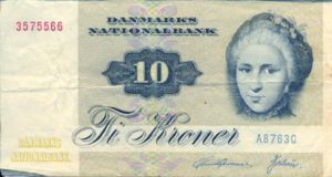 Denmark, 10 Krone, P48f Sign.1
