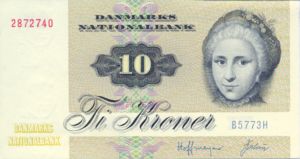 Denmark, 10 Krone, P48g Sign.2