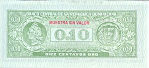 Dominican Republic, 10 Centavo Oro, P86s