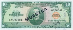Dominican Republic, 10 Peso Oro, P101s v1