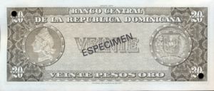 Dominican Republic, 20 Peso Oro, P111s