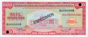 Dominican Republic, 1,000 Peso Oro, P115s