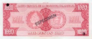 Dominican Republic, 1,000 Peso Oro, P115s