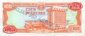 Dominican Republic, 100 Peso Oro, P122s2