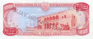 Dominican Republic, 1,000 Peso Oro, P124s2