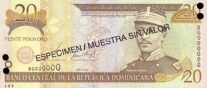 Dominican Republic, 20 Peso Oro, P169s