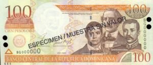 Dominican Republic, 100 Peso Oro, P171s