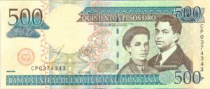 Dominican Republic, 500 Peso Oro, P172b
