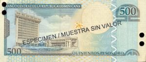 Dominican Republic, 500 Peso Oro, P172s