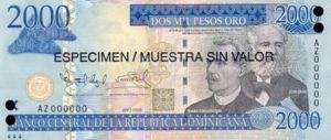 Dominican Republic, 2,000 Peso Oro, P181s