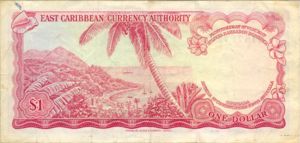 East Caribbean States, 1 Dollar, P13d Sign.7