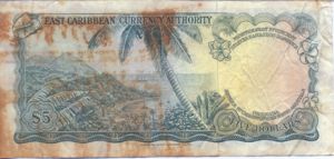 East Caribbean States, 5 Dollar, P14d Sign.4
