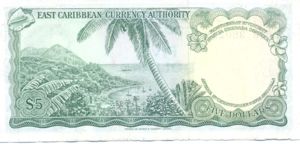 East Caribbean States, 5 Dollar, P14m