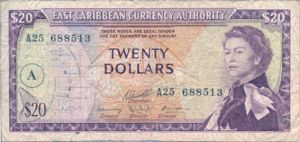 East Caribbean States, 20 Dollar, P15h