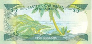 East Caribbean States, 5 Dollar, P18g