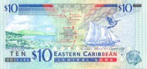 East Caribbean States, 10 Dollar, P38k