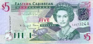 East Caribbean States, 5 Dollar, P42a