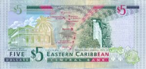 East Caribbean States, 5 Dollar, P42a