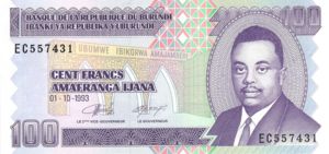 Burundi, 100 Franc, P37a