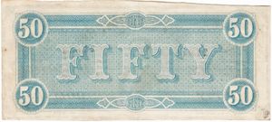 Confederate States of America, 50 Dollar, P70 v1