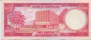 Equatorial Guinea, 1,000 Ekuele, P8