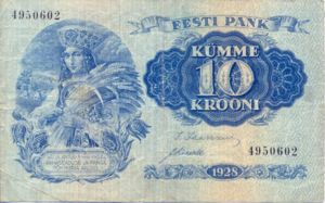 Estonia, 10 Kroon, P63a