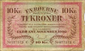 Faeroe Islands, 10 Krone, P11a