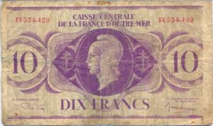 French Equatorial Africa, 10 Franc, P16b