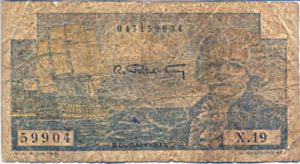 French Equatorial Africa, 5 Franc, P20B