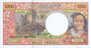 French Pacific Territories, 1,000 Franc, P2b