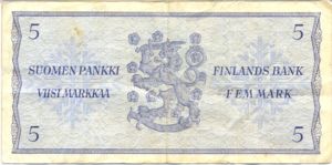 Finland, 5 Markka, P99a