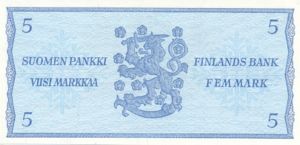 Finland, 5 Markka, P106A Sign.1