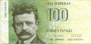 Finland, 100 Markka, P115a
