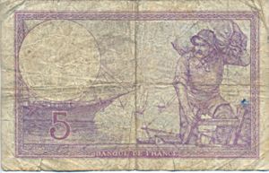 France, 5 Franc, P72a