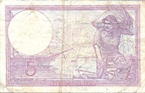 France, 5 Franc, P72e