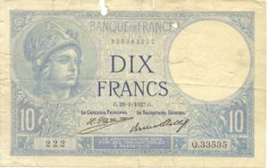 France, 10 Franc, P73d