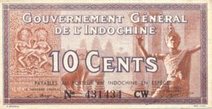 French Indochina, 10 Cent, P85d