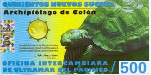 Galapagos Islands, 500 Nuevos Sucres, 