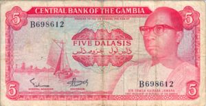 Gambia, 5 Dalasi, P5a