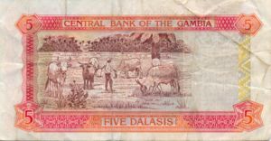 Gambia, 5 Dalasi, P20b