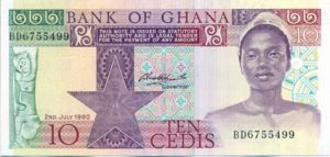 Ghana, 10 Cedi, P20b