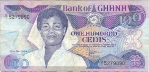 Ghana, 100 Cedi, P26a v2