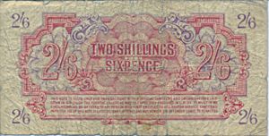 Great Britain, 2/6 Shilling and Pence, M12a