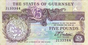 Guernsey, 5 Pound, P49a