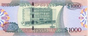 Guyana, 1,000 Dollar, P37b
