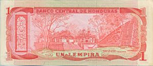 Honduras, 1 Lempira, P58