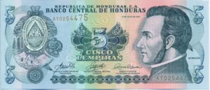 Honduras, 5 Lempira, P91a