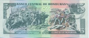 Honduras, 5 Lempira, P91a