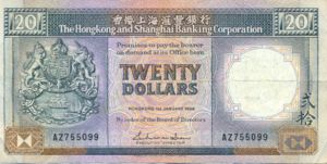 Hong Kong, 20 Dollar, P192b